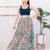 Women's gajii silk padded back open sleeveless saree blouse