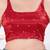 Women's gajii silk padded back open sleeveless saree blouse