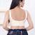 Women's gajii silk padded back open sleeveless saree blouse