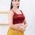 Women's gajii silk padded back open sleeveless saree blouse