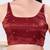 Women's gajii silk padded back open sleeveless saree blouse