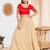 Women's tafeta silk padded front open elbow sleeves saree blouse