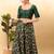 Women's taffeta silk padded front open elbow sleeves saree blouse