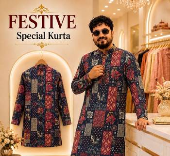Black soft cotton and print kurta and payjama 2
