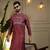 Maroon silk embroidery party wear kurta and payjama