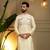 Yellow silk embroidery party wear kurta and payjama