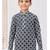 Black & white chikankari kurta pajama set with full computer embroidery thread & stone work