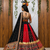 Malai Silk gital print lehenga with dupatta mirror work navratri special chaniya choli