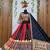 Malai Silk gital print lehenga with dupatta mirror work navratri special chaniya choli