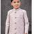 Purple colour indo-western set with embroidery, digital print & fancy buttons