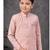 Peach heavy indo-western sherwani dhoti set with all-over computer embroidery