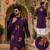 Purple cotton plain party wear kurta and dhoty
