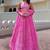 Rich Pink Laheriya Printed Georgette Sangeet Wear Lehenga With Blouse