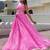 Rich Pink Laheriya Printed Georgette Sangeet Wear Lehenga With Blouse