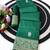 banarasi silk blend green color woven saree with blouse