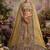 Mustard net embroidered designer lehenga choli set