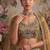 Mustard net embroidered designer lehenga choli set