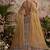 Mustard net embroidered designer lehenga choli set