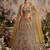 Mustard net embroidered designer lehenga choli set