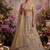 Beige net embroidered designer lehenga choli set