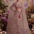 Onion pink net embroidered designer lehenga choli set
