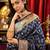 trending woven banarasi silk blend women's saree with blouse