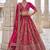 Rani pink silk blend embroidered heavy bridal wedding lehenga choli set