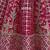 Rani pink silk blend embroidered heavy bridal wedding lehenga choli set