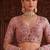 Light onion pink silk blend embroidered bridal sangeet lehenga choli set