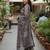 Wine printed cotton blend stitched ethnic motif print salwar kurta dupatta for women