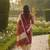 Red printed cotton blend stitched ethnic motif print salwar kurta dupatta for women