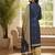 Blue printed cotton blend stitched ethnic motif print salwar kurta dupatta for women