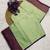 pista green woven banarasi silk blend saree with blouse for women's