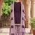 Purple printed cotton blend stitched self design print salwar kurta dupatta for women