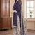 Purple printed cotton blend stitched self design print salwar kurta dupatta for women