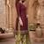 Red printed cotton blend stitched self design print salwar kurta dupatta for women