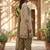 Green printed cotton blend stitched geometric print salwar kurta dupatta for women