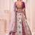 Multicolor silk blend embroidered designer bridal lehenga choli set