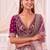 Multicolor silk blend embroidered designer bridal lehenga choli set