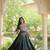 D Green Rayon Readymade Navratri Lehenga Choli with Mirror & Embroidery Work