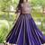 Violet Rayon Readymade Navratri Lehenga Choli with Mirror & Embroidery Work