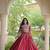 Maroon Rayon Readymade Navratri Lehenga Choli with Mirror & Embroidery Work