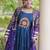 Teal Rayon Readymade Navratri Lehenga Choli with Kutchi Patchwork