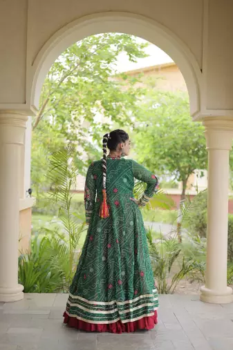 Maroon Rayon Readymade Navratri Lehenga Choli with Kutchi Patchwork