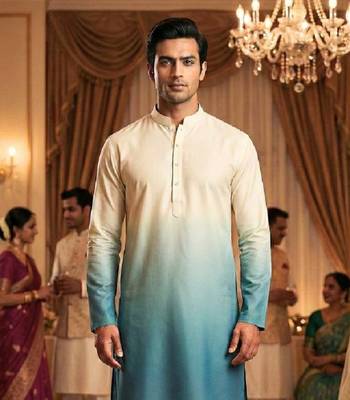 Morpeach plain rayon printedmen's kutra and payjama 2