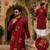 Maroon cotton plain party wear kurta and dhoty