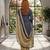Blue printed cotton blend stitched ethnic motif print salwar kurta dupatta for women