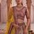 Off-white silk blend embroidered multi-color bridal lehenga choli set