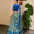 Women Ikat Printed Tasar Silk Lehenga Choli Set with Foil Print Detailing