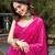 women's printed georgette bandhej printed lehenga choli with dupatta for navratri - free size